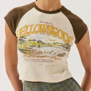 Urban Outfitters- Yellowstone Raglan Baby Tee